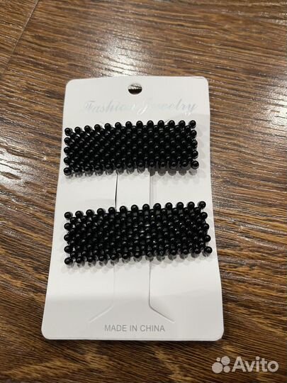 Заколки для волос с бусинками