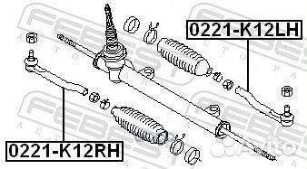 Наконечник р/т nissan micra 02-04 лев. 0221-K12LH