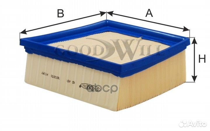 Фильтр воздушный AG491 Goodwill