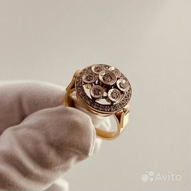 Золотое Кольцо 585 пробы с бриллиантами. Рассрочка