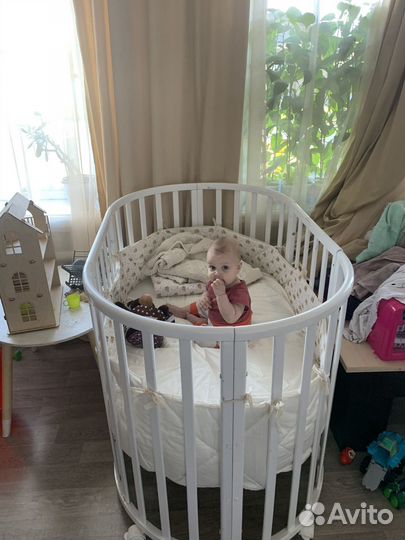 Детская кроватка круглая