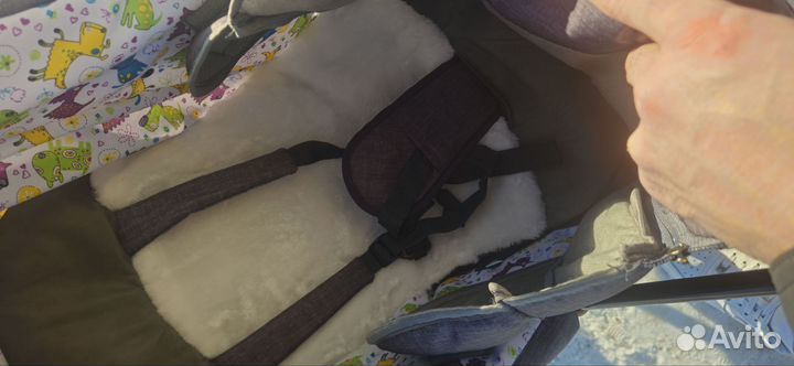 Детские санки коляска с колесами