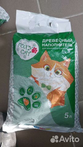 Древесный наполнитель Foxy Cat 5 литров