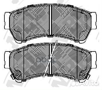 Колодки тормозные дисковые перед mazda 6 07 PN5