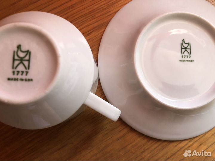 Сервиз кофейный и чайная пара. ГДР