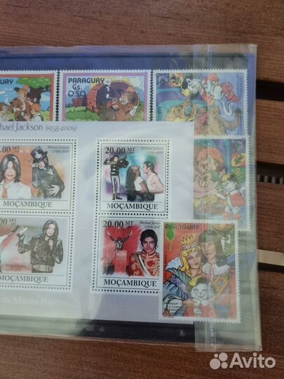 Эксклюзивные марки с Майклом Джексоном Мозамбик
