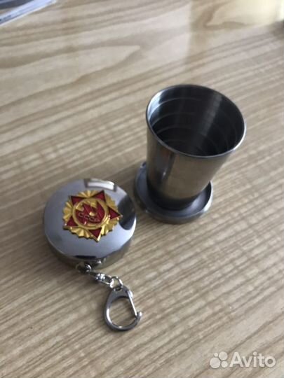 Рюмка (стопка) брелок походный складной