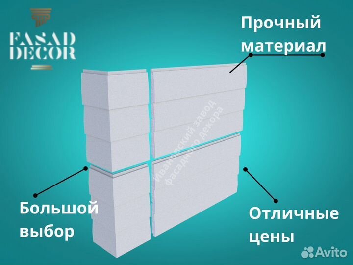 Фасадный декор Термопанели фасадные H 490-50 04