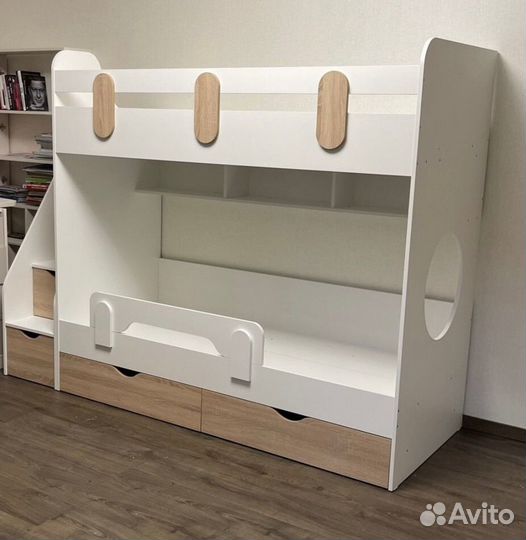 Кровать 2-х ярусная Фортуна (универсальная лестниц