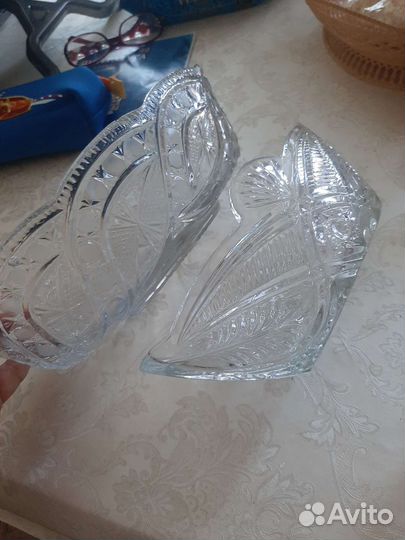 Вазы хрусталь для фруктов для конфет салатницы
