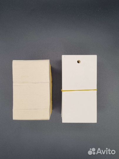 Бирки белые