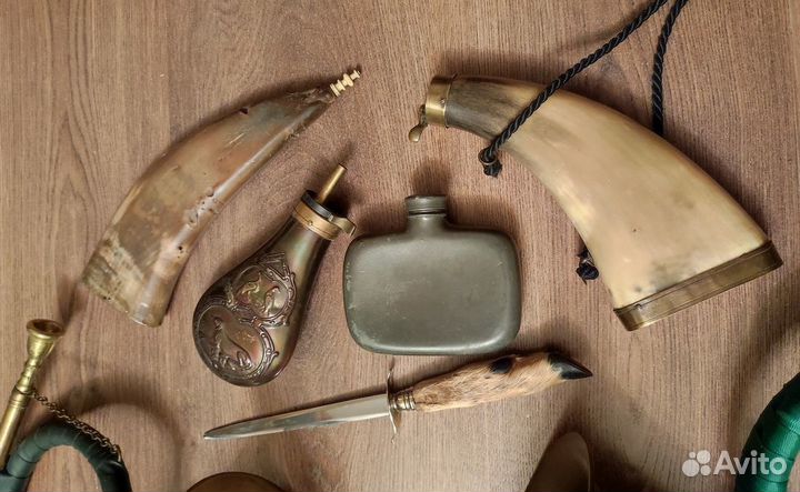 Горн, Волторна для охоты, Кофр, натруски