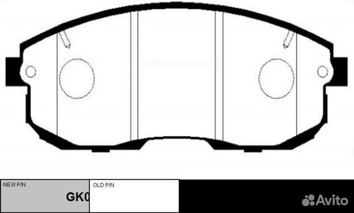 CTR GK0975 / ckss-1 Колодки тормозные дисковые пер