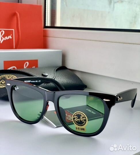 Солнцезащитные очки ray ban wayfarer 54 зеленый