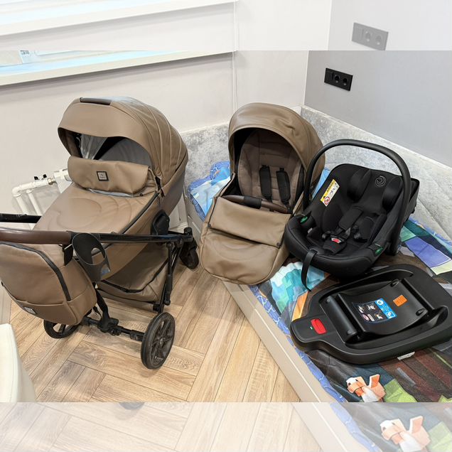 Коляска tutis viva 5+ 3 в 1 с базой