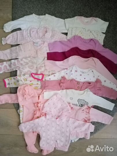 Вещи пакетом р.56-62,для новорожд.-доставлю