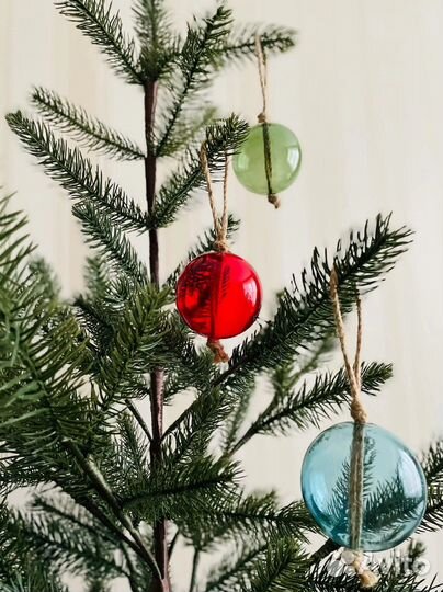 Коллекционные стеклянные елочные игрушки IKEA