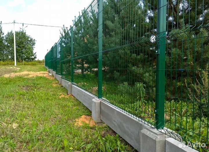 Забор из 3Д сетки под ключ