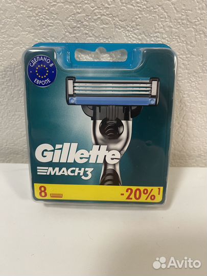 Кассеты Gillette mach3