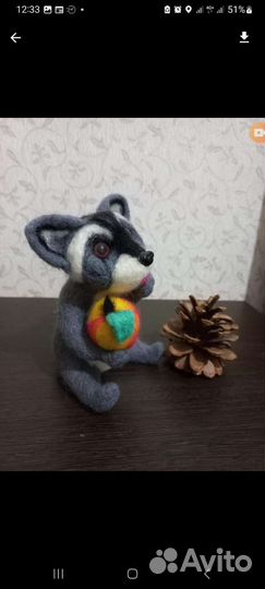 Мягкая игрушка енот