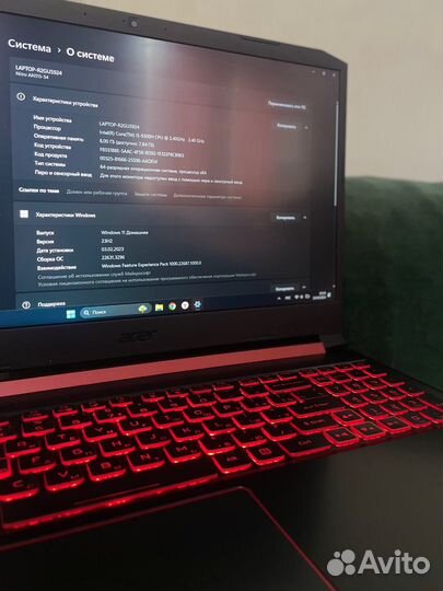 Ноутбук acer nitro 5 an515 54