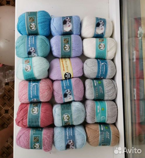 Пряжа пух норки