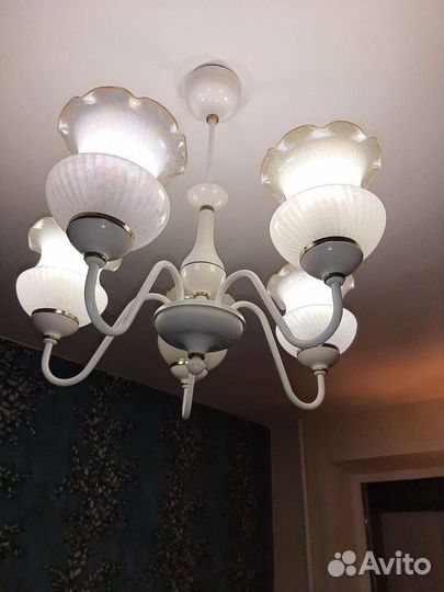 Люстра потолочная подвесная бу