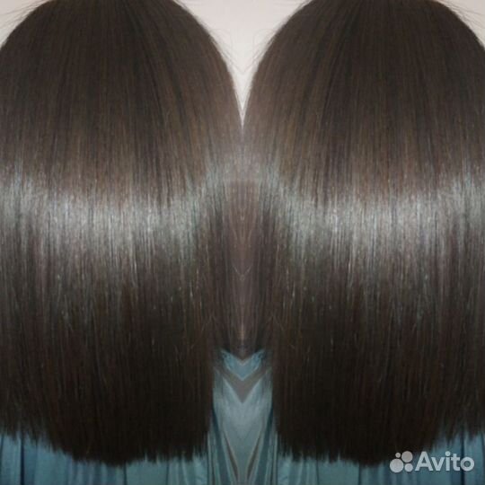 Кератиновое выпрямление волос