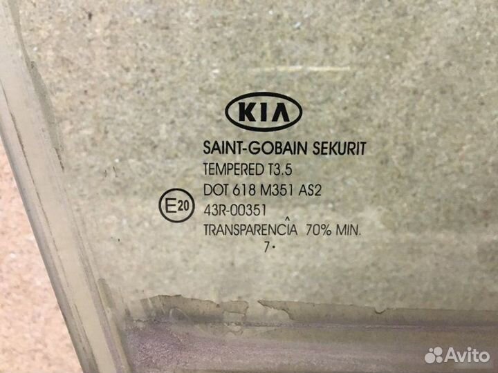 Стекло двери Kia Ceed ED