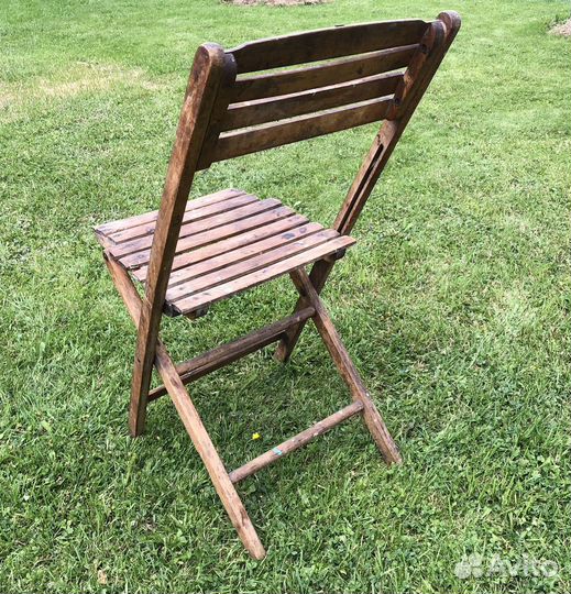 Антикварный складной стул