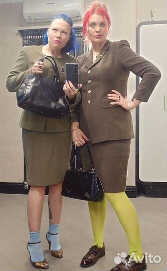 Женский костюм, винтаж, 1990е