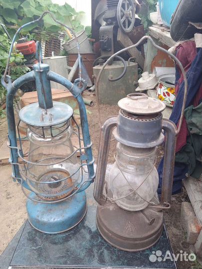 Керосиновая лампа с клеймом летучая мышь
