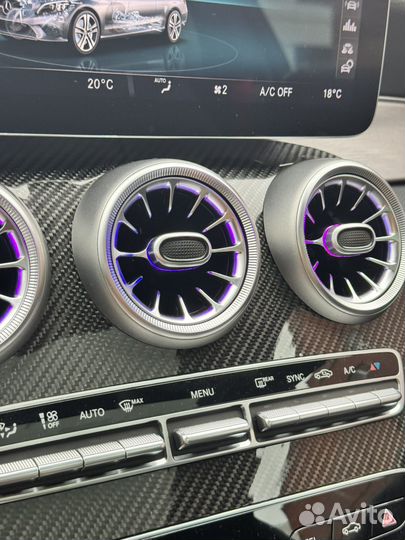 Дефлекторы с подсветкой W205 X253 C253