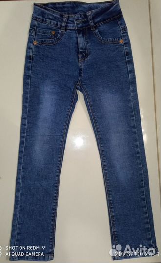 Толстовки джинсы утеплённые на рост 110-116