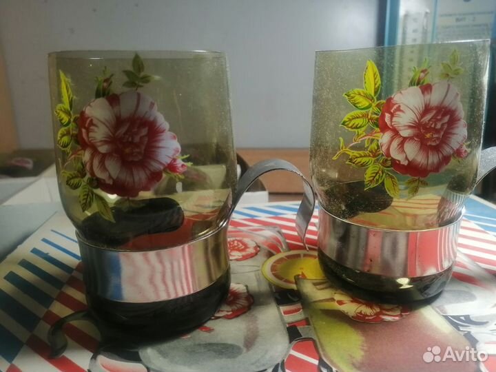 Набор стаканов с подстоканниками