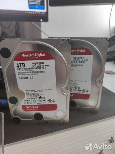 Жесткий диск HDD 4 Tb Western Digital Red NAS 2 шт