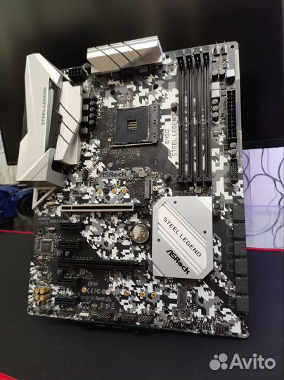 Материнская плата ASRock b450 steel legend