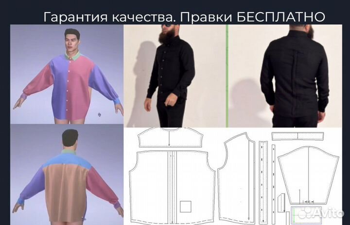 Разработка лекал, 3D примерка