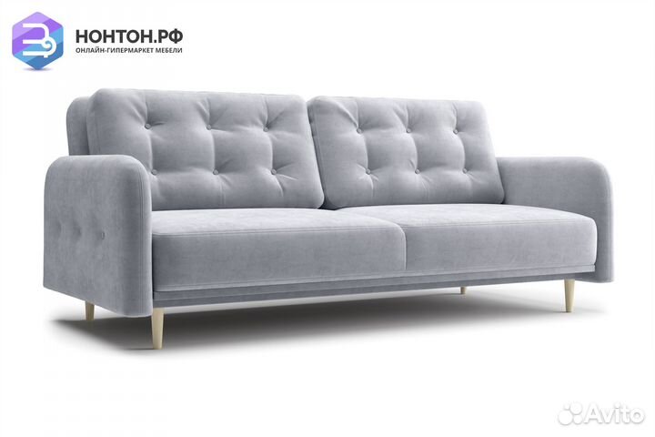 Диван книжка Париж серый