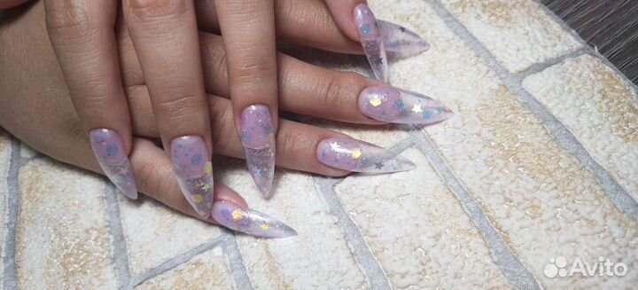 Комбинированный маникюр, эстетический педикюр