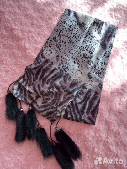 Норковый шарф