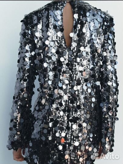 Платье с пайетками Zara