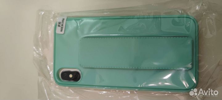 Чехол на iPhone Xs Мятный и Темно-Зеленый