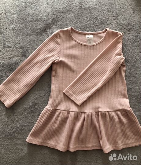 Платье в рубчик для девочки 86 р