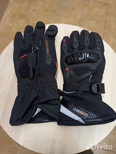 Финские теплые мотоперчатки-краги