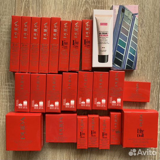 Помада, пудра, тени Pupa