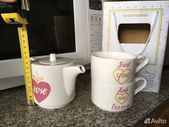 Чайный набор - чайник + кружки