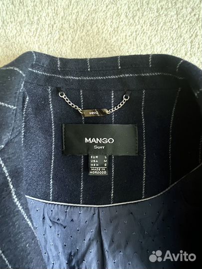 Костюмный шерстяной пиджак Mango