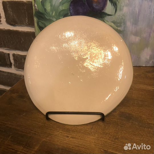 Тарелка ручной работы с надписью