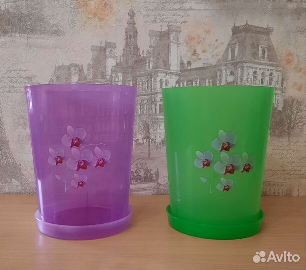 Горшок для орхидеи с поддоном